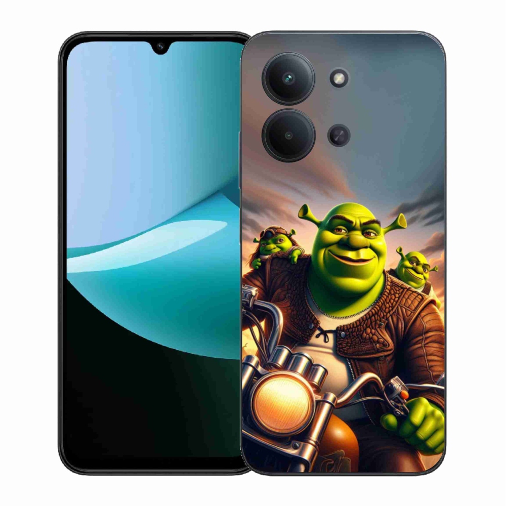 Gél borítás mmCase a Xiaomi Redmi 15C 4G (171mm)/Poco C85 4G (171mm) - shrek egy motorkerékpáron
