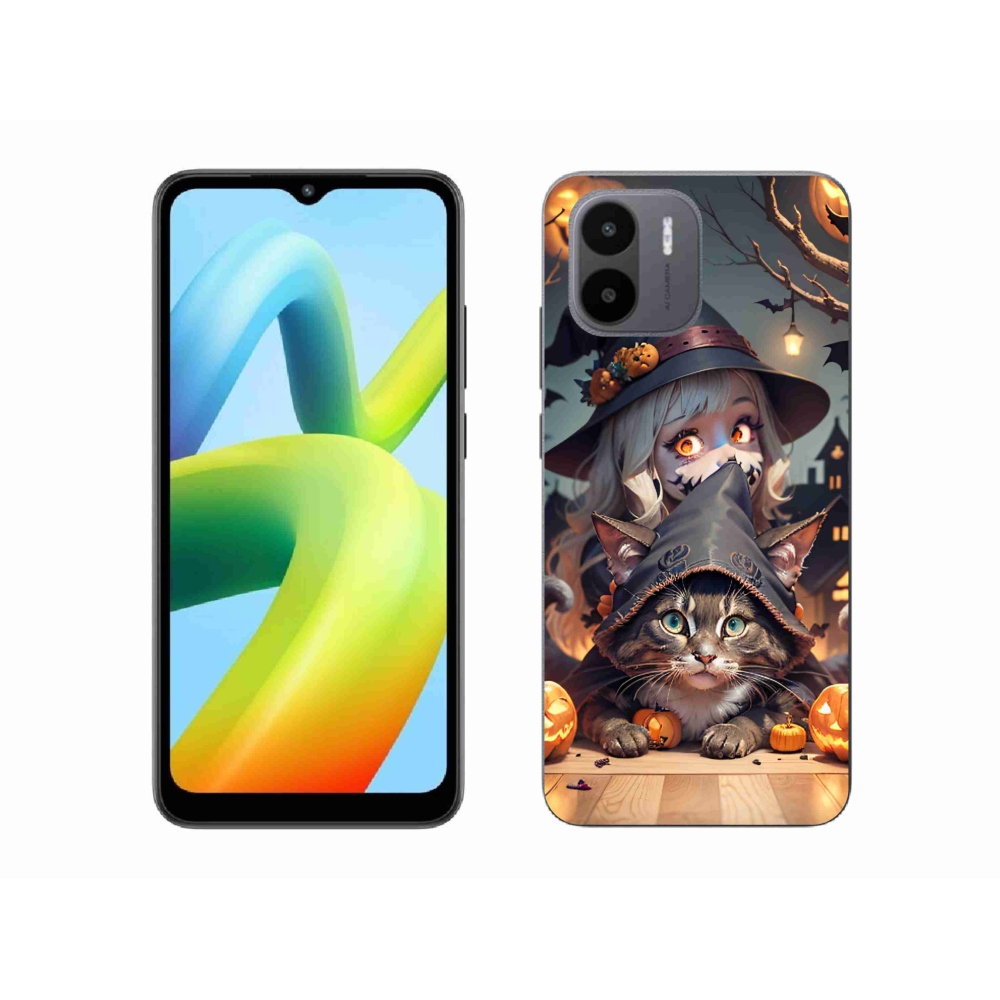 Gél borítás mmCase a Xiaomi Redmi A1/Redmi A2 készülékhez - boszorkány macskával