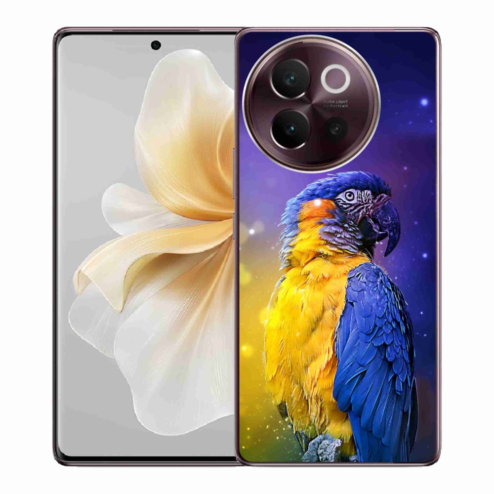 Gél tok mmCase a Vivo V40 Lite 5G készülékhez - papagáj ara 1