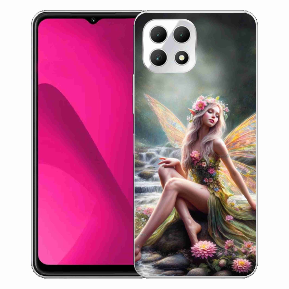 Zselés borítás mmCase a T-Mobile T Phone 2 - pillangó nőhöz 1