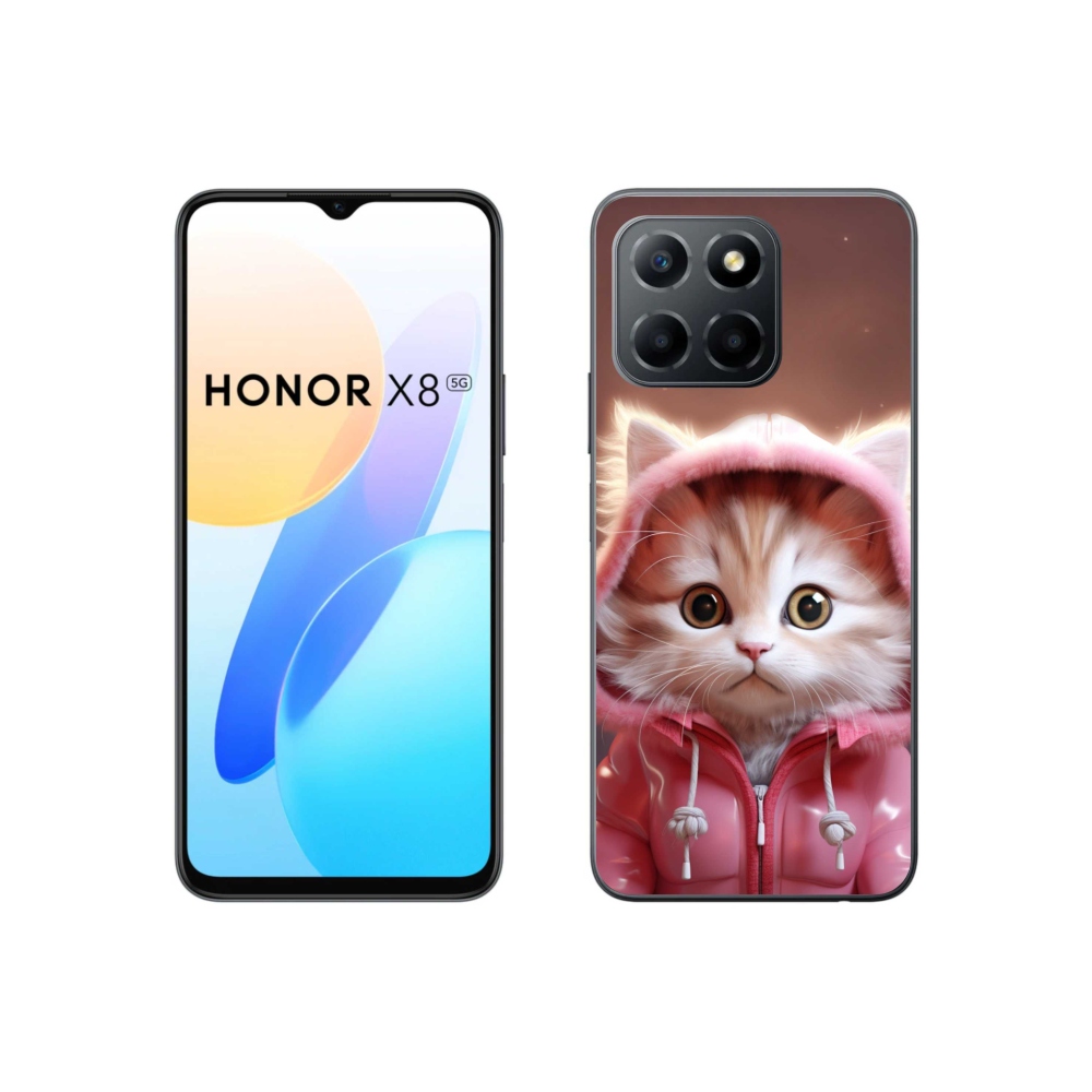 Gél borítás mmCase a Honor X8 5G/70 Lite 5G számára - aranyos cica 3