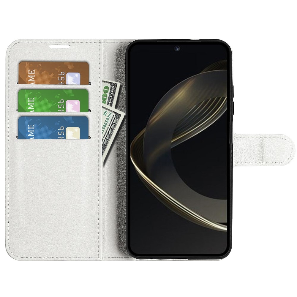 Litchi könyv tok a Huawei Nova 11-hez - fehér