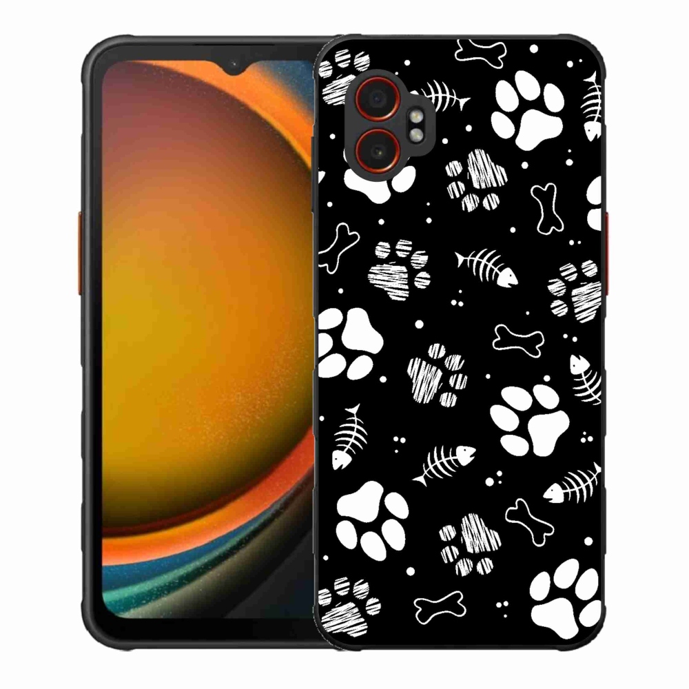 Gél borítás mmCase Samsung Galaxy Xcover 7 Pro készülékhez - kutyamancsok