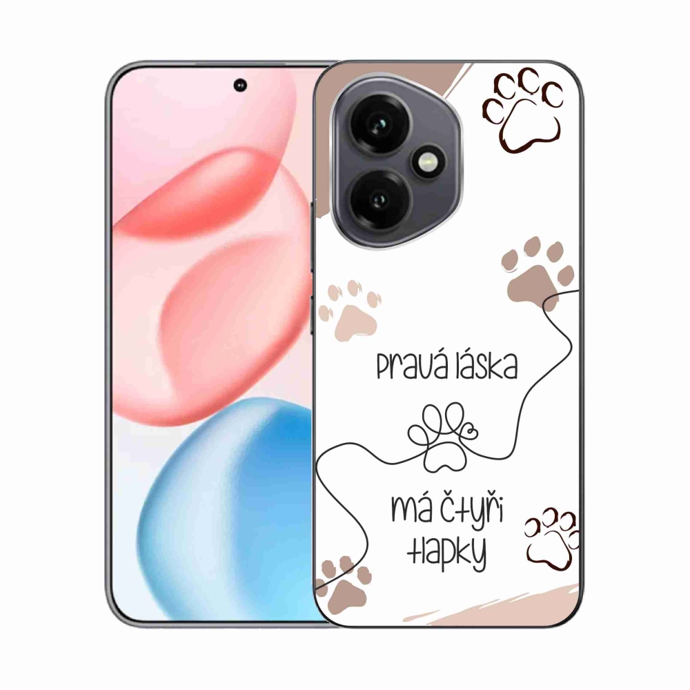 Zselés borító mmCase a Honor 400-hoz - kutya motívum 1 fehér háttér