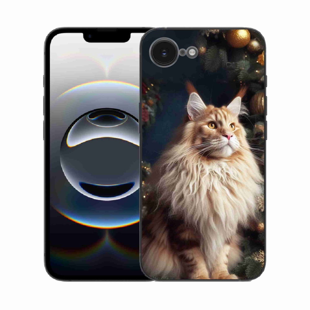 Zselés borítás mmCase iPhone 16e készülékhez - macska a fánál