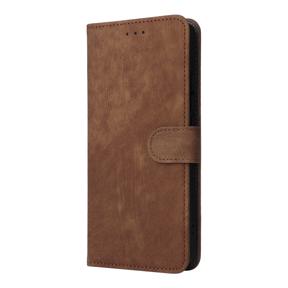 RFID könyvtáska a Xiaomi Poco F7 Pro 5G/Poco F7 Ultra 5G készülékhez - barna színű