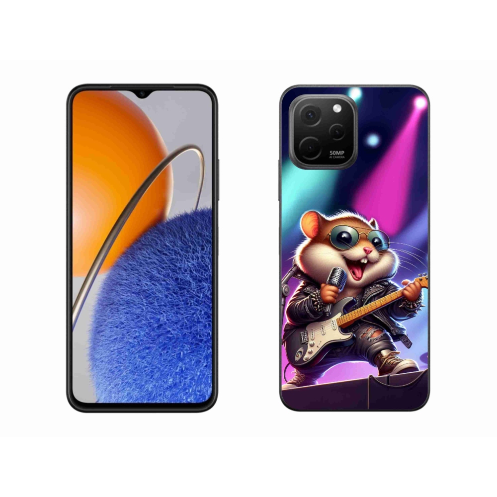 Gél borítás mmCase a Huawei Nova Y61 készülékhez - hörcsög hintaló