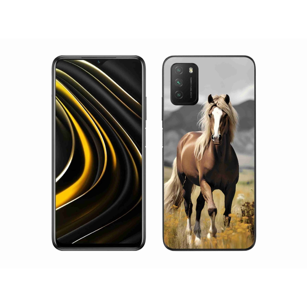 Zselés borítás mmCase a Xiaomi Poco M3-hoz - barna ló 1