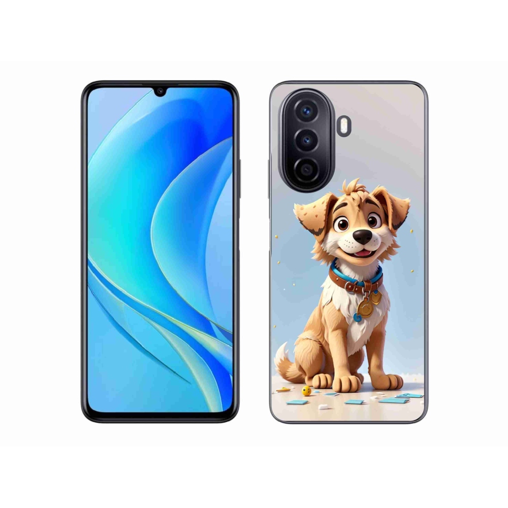 Gél borítás mmCase a Huawei Nova Y70 készülékhez - rajzfilm kölyökkutyakölyök