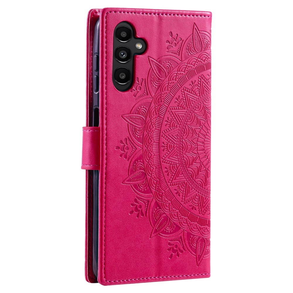 Mandala könyv tok Samsung Galaxy A26 5G - rózsa