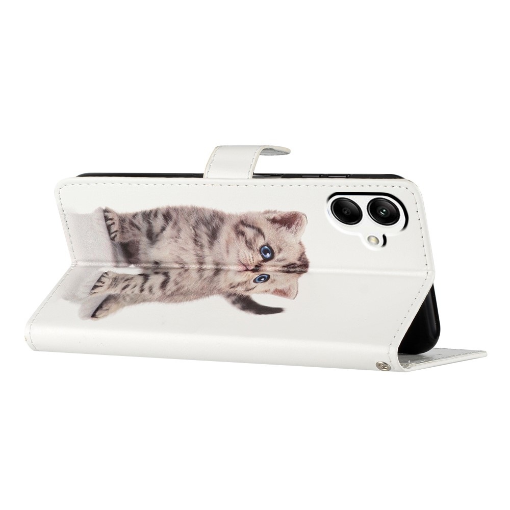 Egyedi könyv tok a Samsung Galaxy A06 4G készülékhez - cica