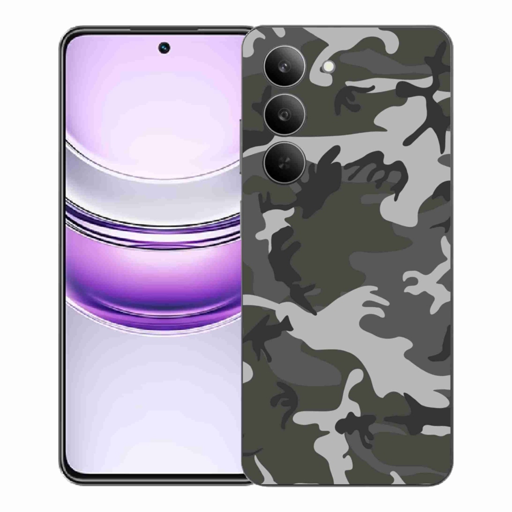 Zselés borítás mmCase a Realme 14x 5G készülékhez - álcázó mintás