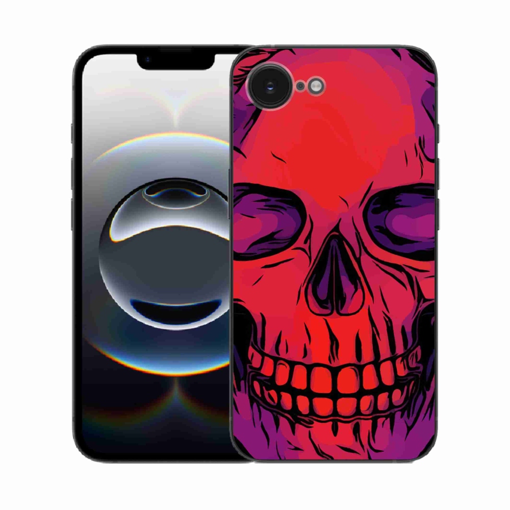 Zselés borítás mmCase iPhone 16e készülékhez - koponya