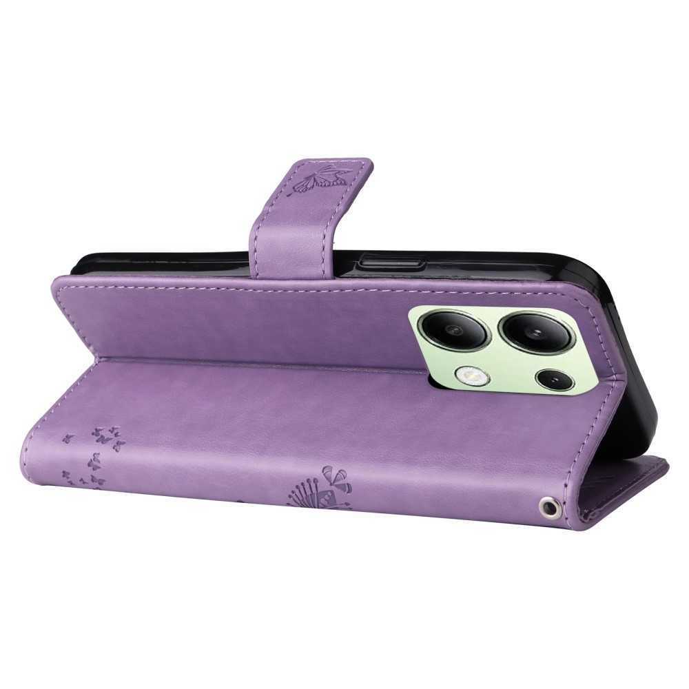 Fák könyv tok Xiaomi Redmi Note 13-hoz - világos lila