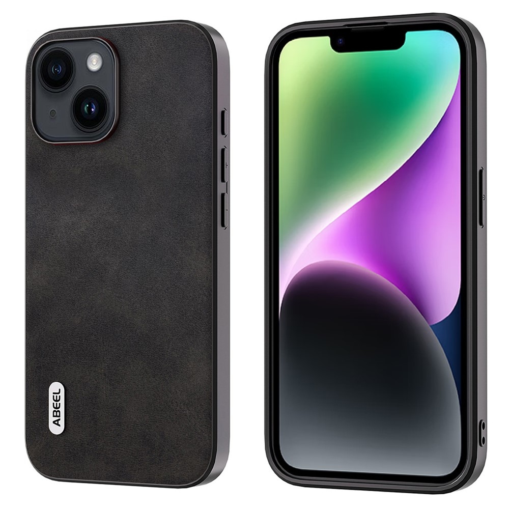 ABEEL zselés tok fix hátlappal iPhone 15 készülékhez - fekete