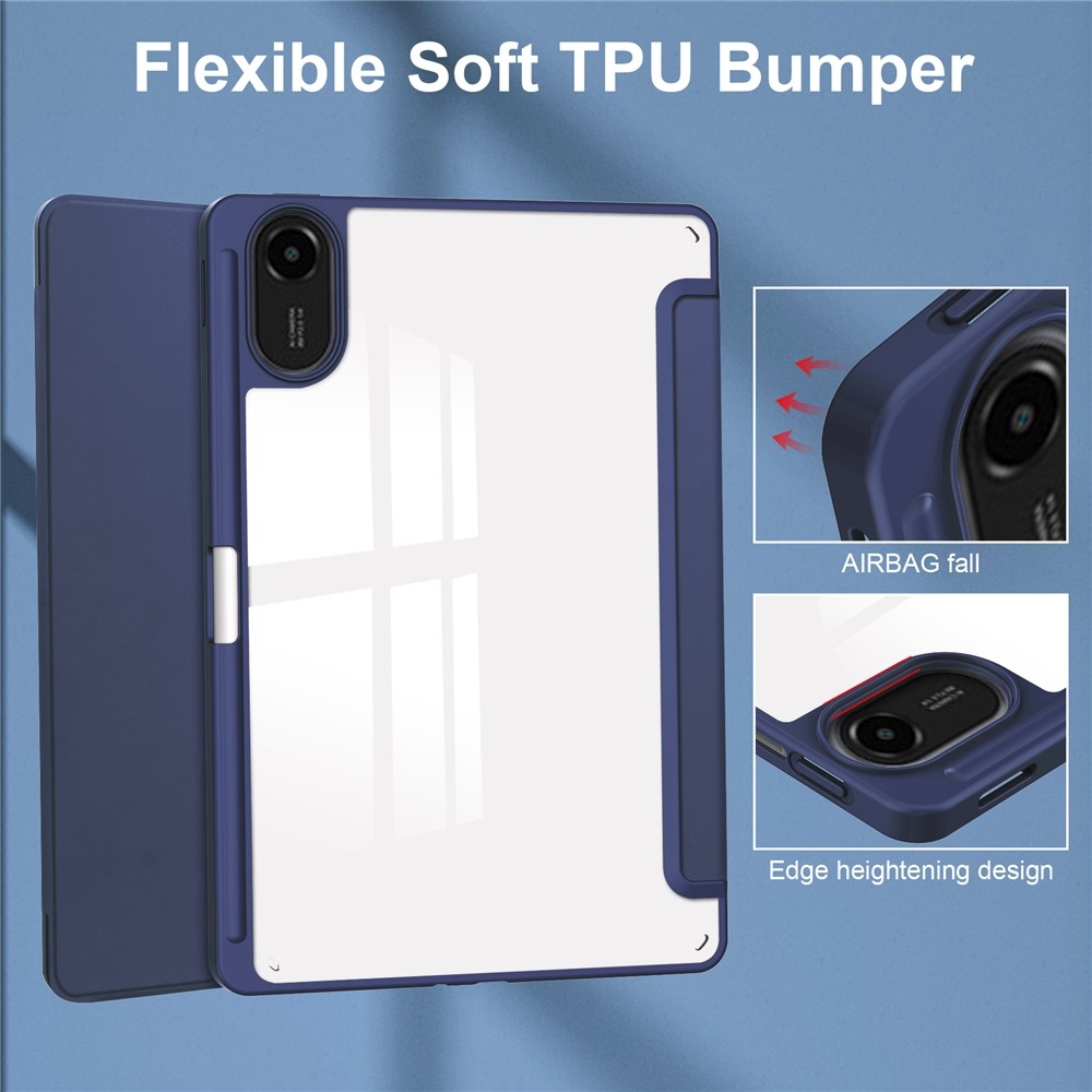 Ügyes záró tok Xiaomi Redmi Pad 2 tablethez - sötétkék