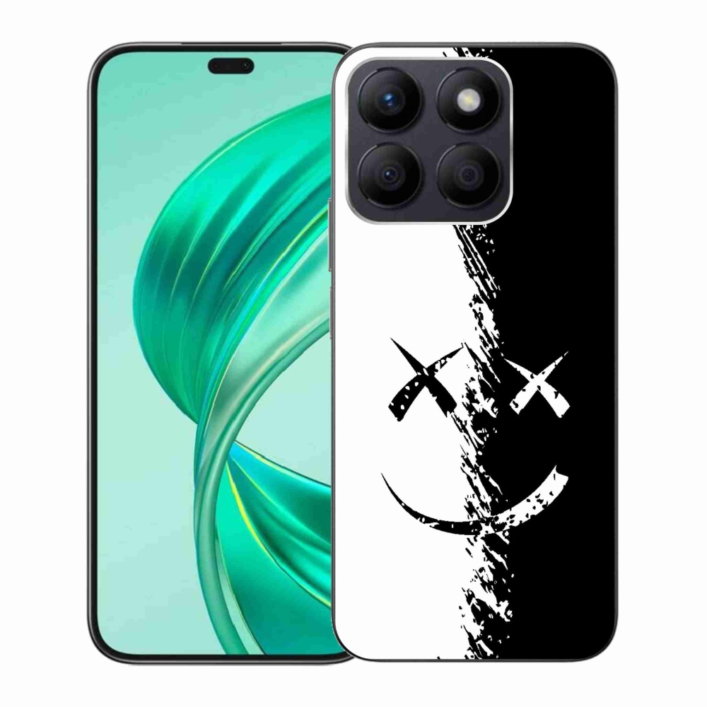 Zselés borítás mmCase a Honor X8b készülékhez - fekete-fehér mosolygó