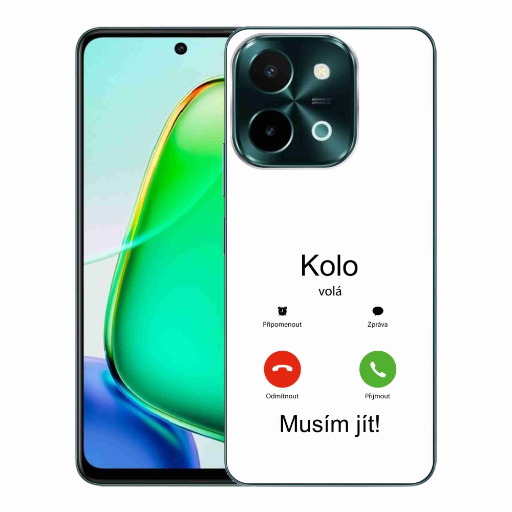 Gél borító mmCase a Vivo Y28 - a kerék hívja fehér háttérrel