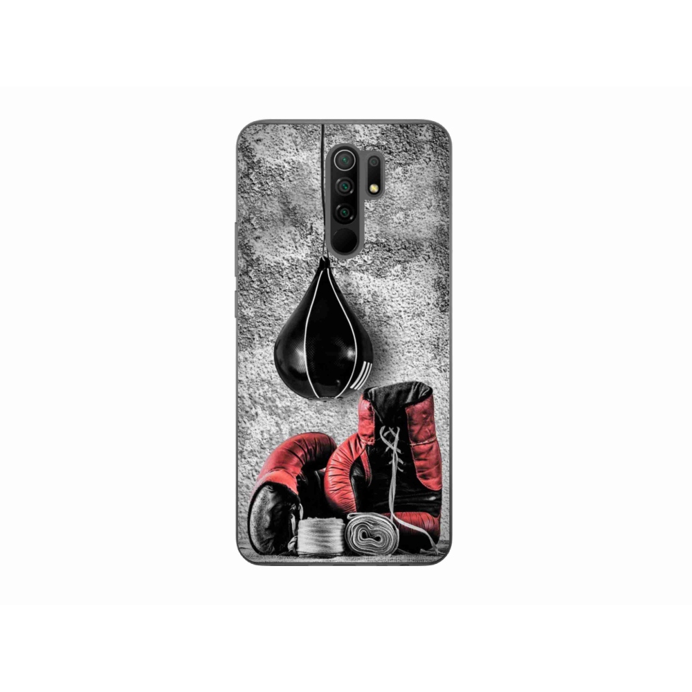 Gél borítás mmCase a Xiaomi Redmi 9-hez - bokszzsák és kesztyűk