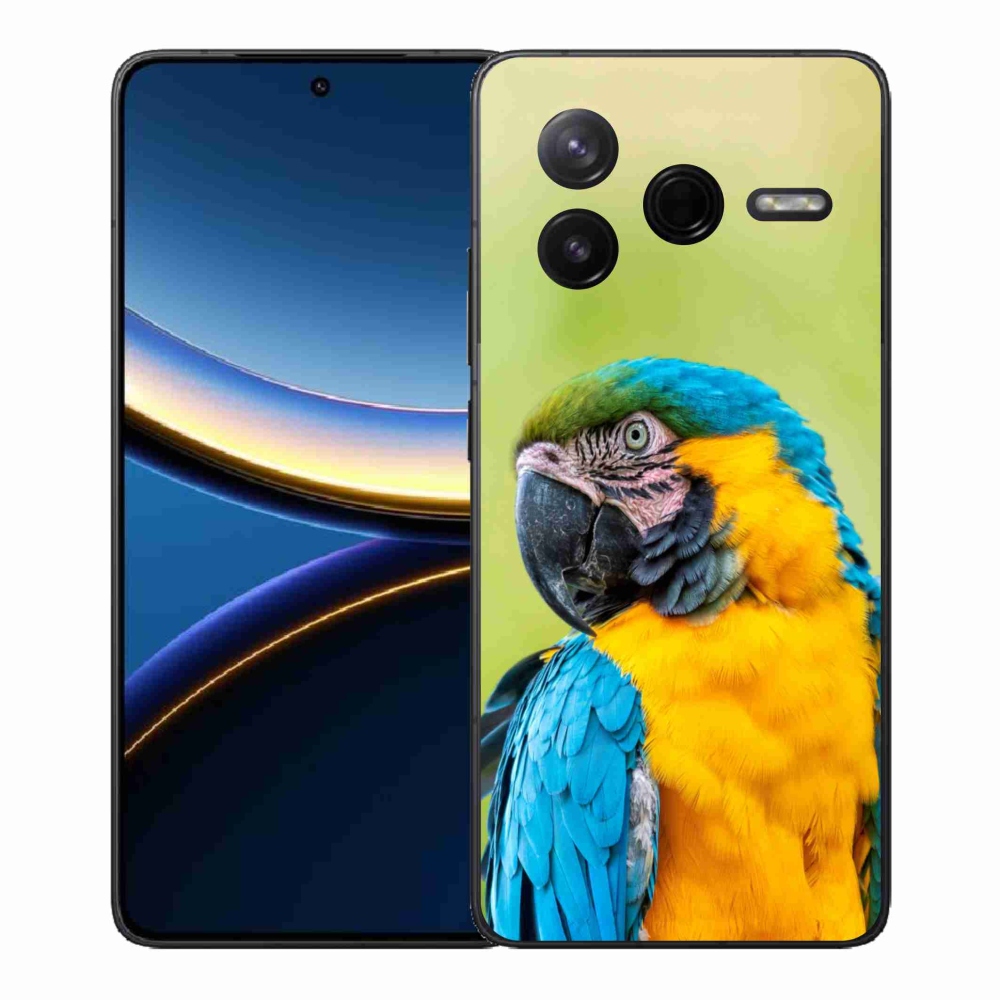 Gél borítás mmCase a Xiaomi Poco F7 Pro készülékhez - papagáj ara 2
