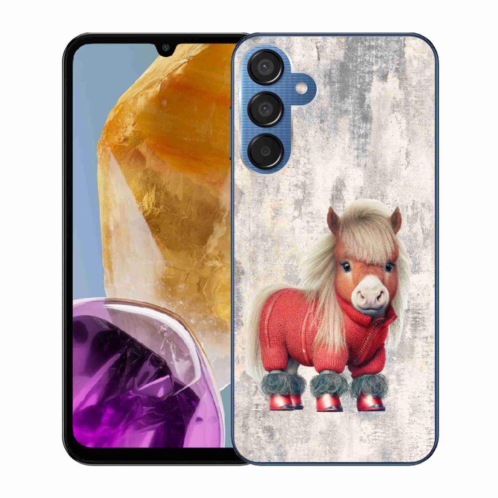Gél borítás mmCase Samsung Galaxy M15 5G - póni pulóverben