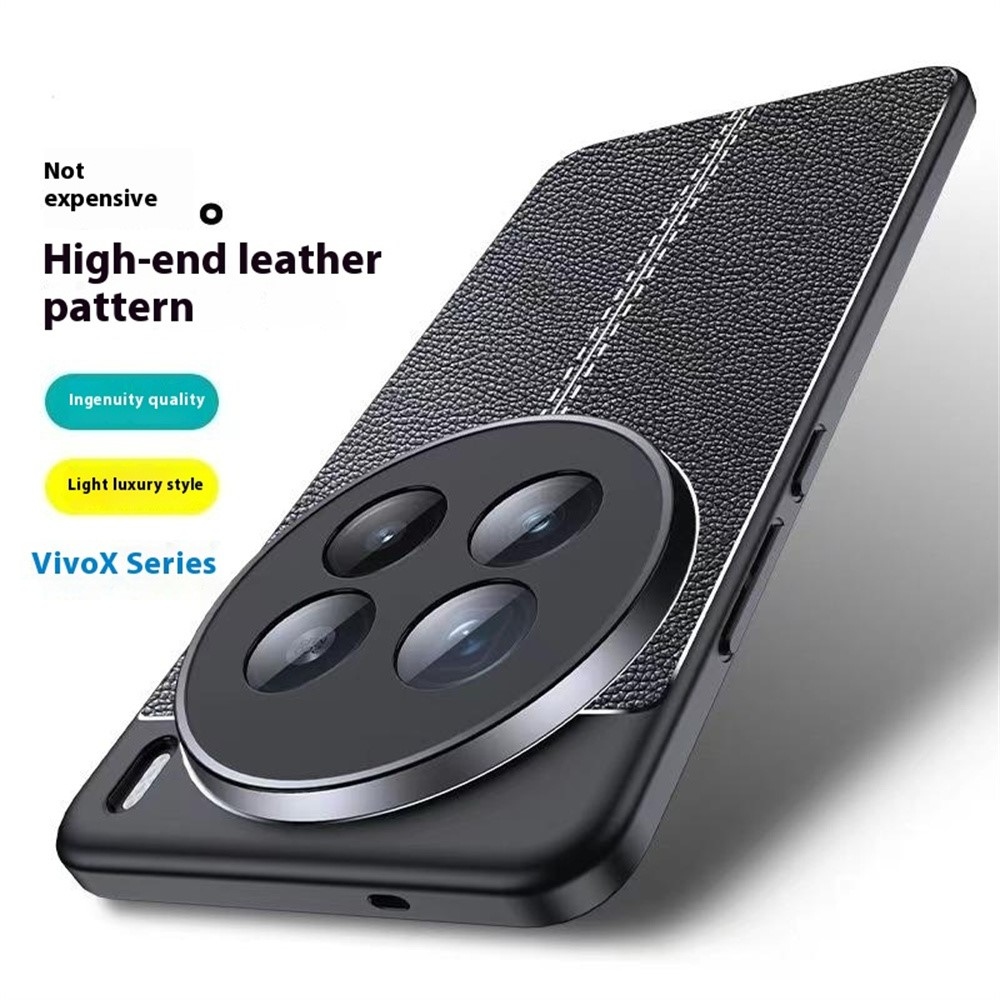 Litchi tartós zselés tok a Vivo X200 5G készülékhez - fekete