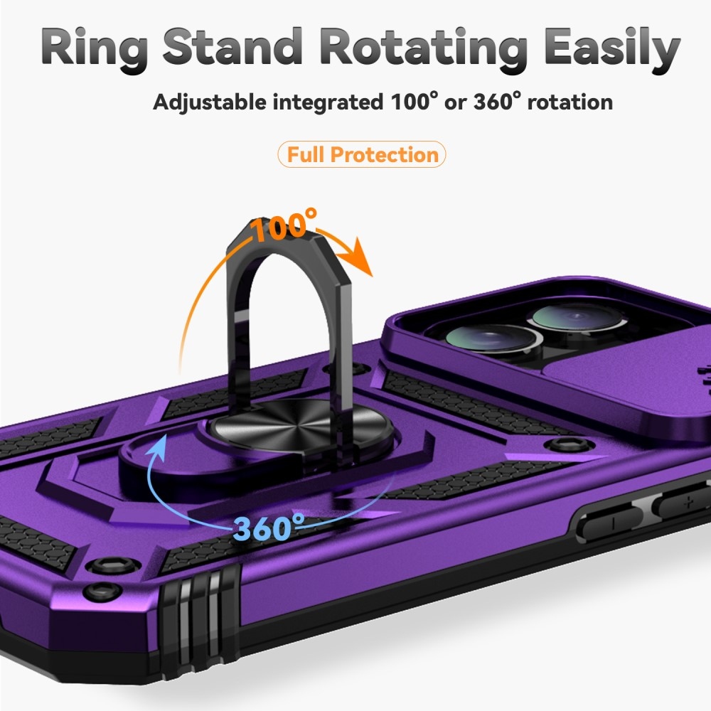 Tartós csúszóborítás iPhone 16 készülékhez - lila