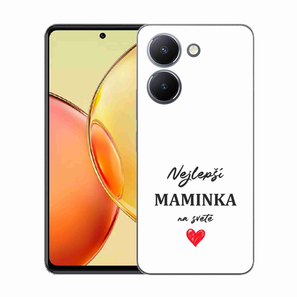 Gél borító mmCase a Vivo Y36-on - legjobb anya 1 fehér háttér
