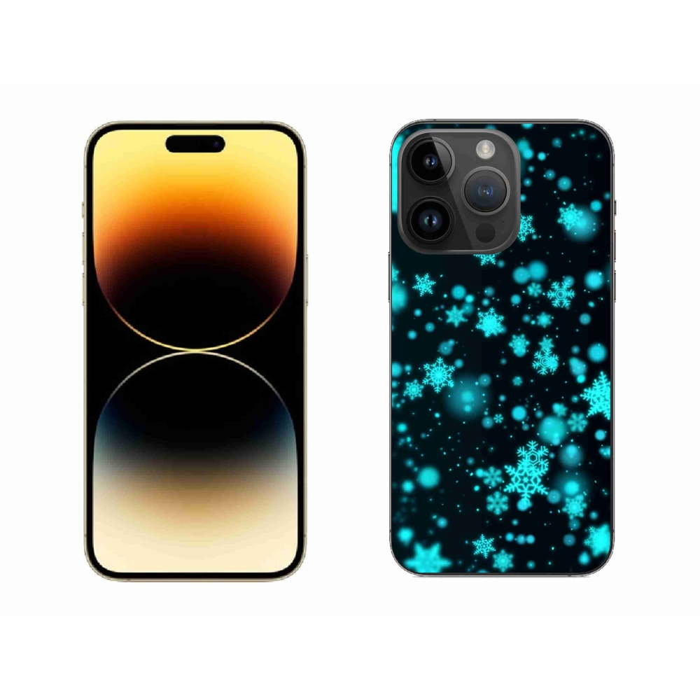 Gél borítás mmCase iPhone 14 Pro Max készülékhez - Hópelyhek 1