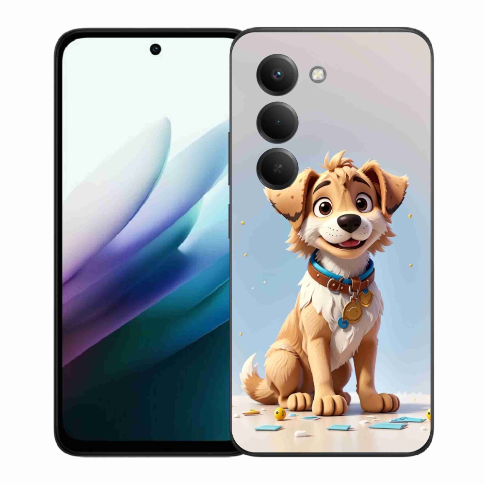 Gél borítás mmCase a Xiaomi Redmi 15 4G/5G (171mm) - rajzfilm kölyökkutyakölyökhöz