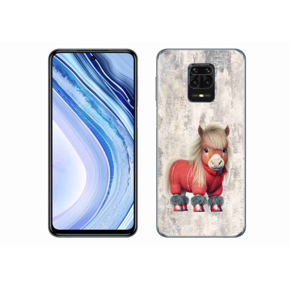 Gél borítás mmCase a Xiaomi Redmi Note 9S-hez - póni pulóverben