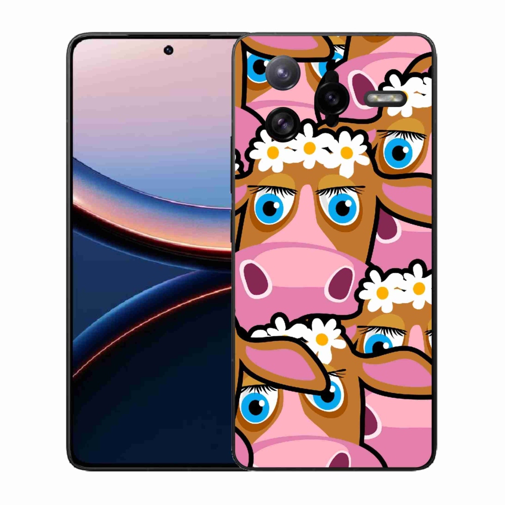 Gél borítás mmCase a Xiaomi Poco F7 Ultra számára - karikatúrás tehenek