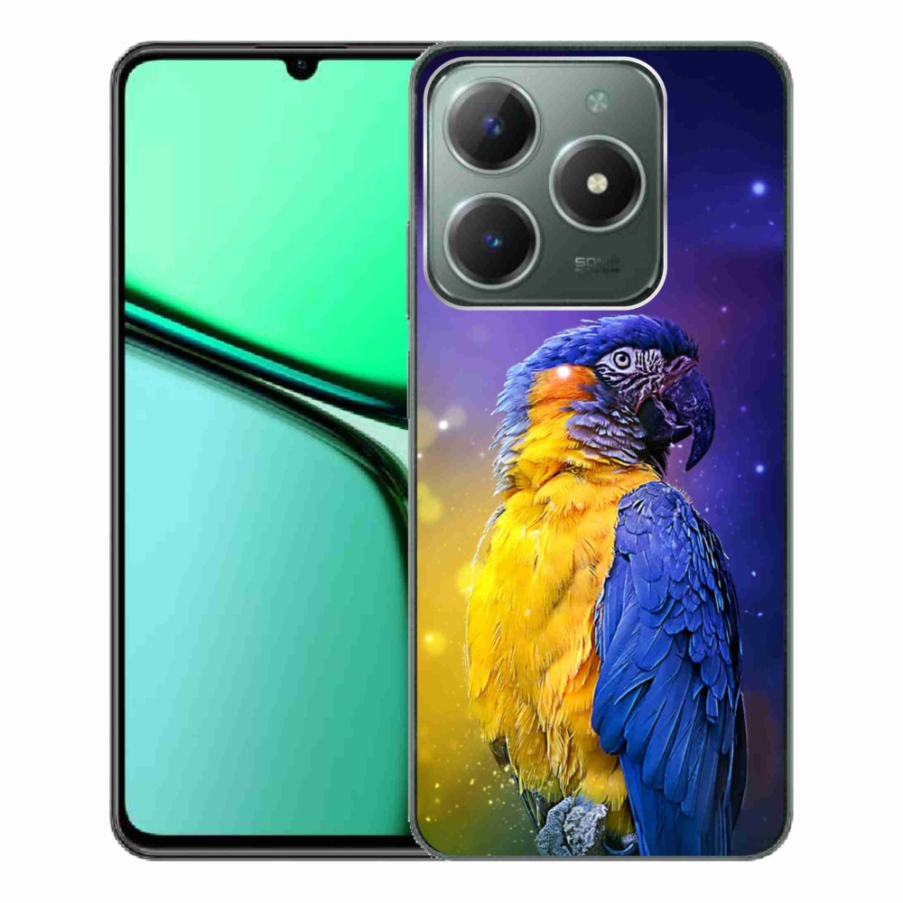 Gél tok mmCase a Realme C61 készülékhez - papagáj ara 1