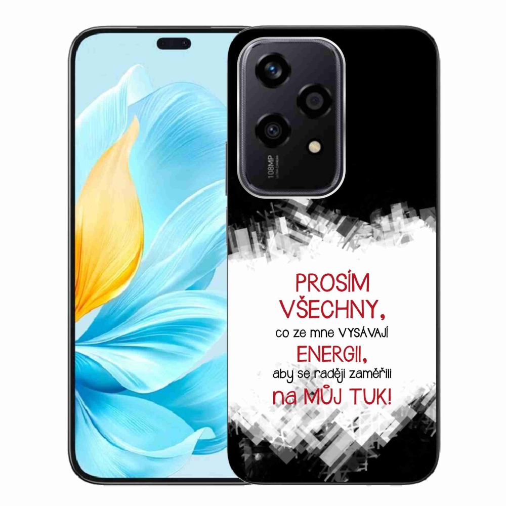 Gél borító mmCase a Honor 200 Lite 5G számára - vicces szöveg 1 piros