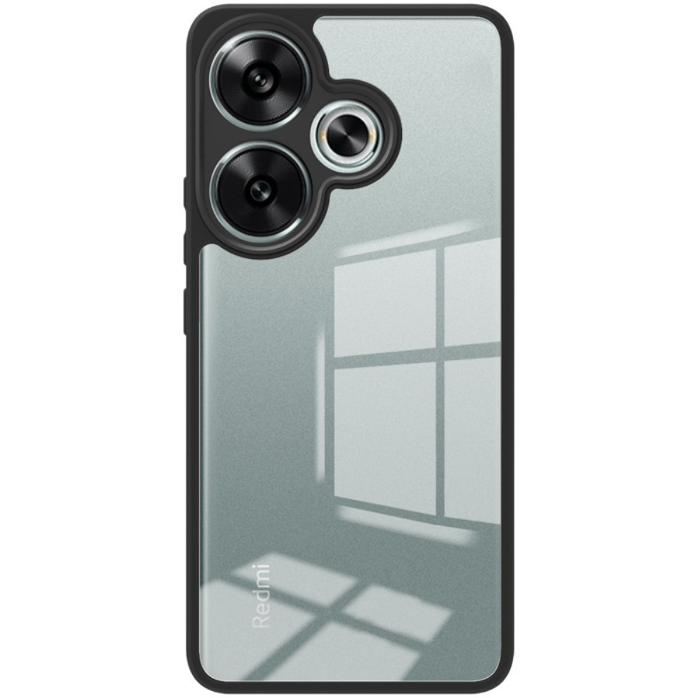 IMK zselés tok rögzített hátlappal Xiaomi Poco F6-hoz - fekete