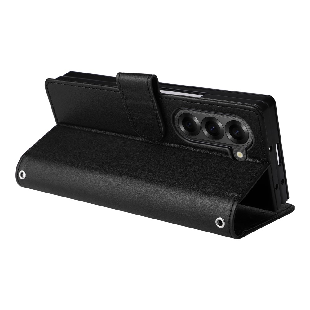 Tárcás könyvtáska Samsung Galaxy Z Fold6 5G - fekete