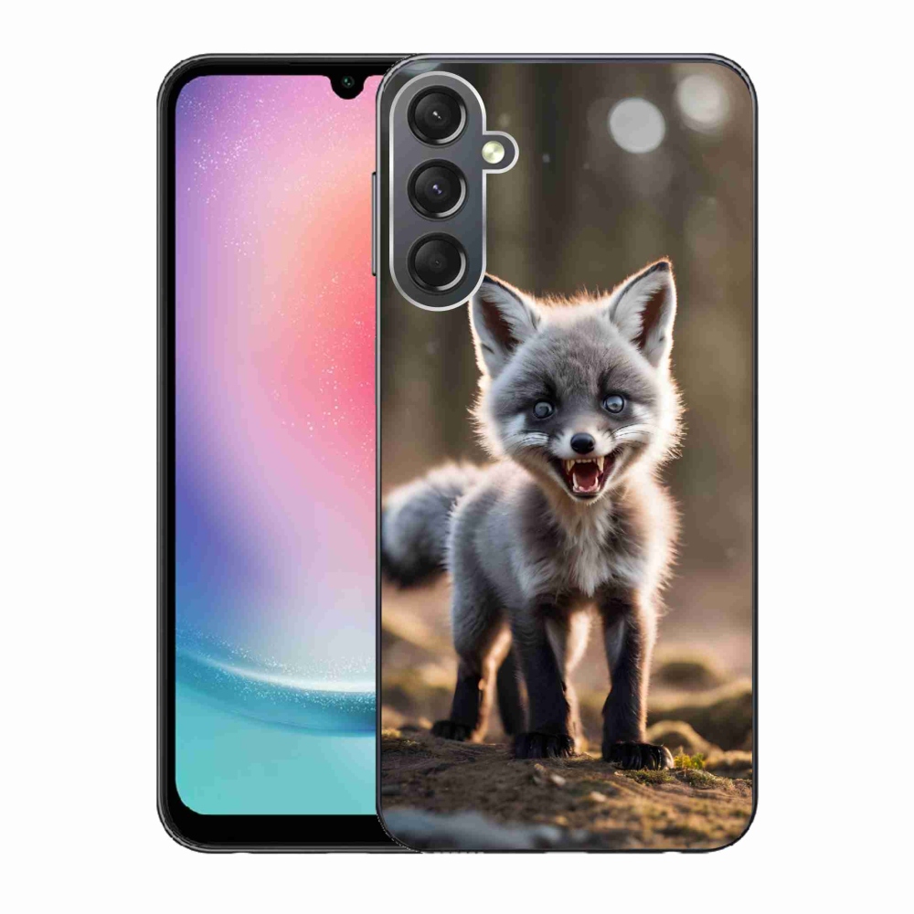 Gél borítás mmCase Samsung Galaxy A24 készülékhez - angry fox