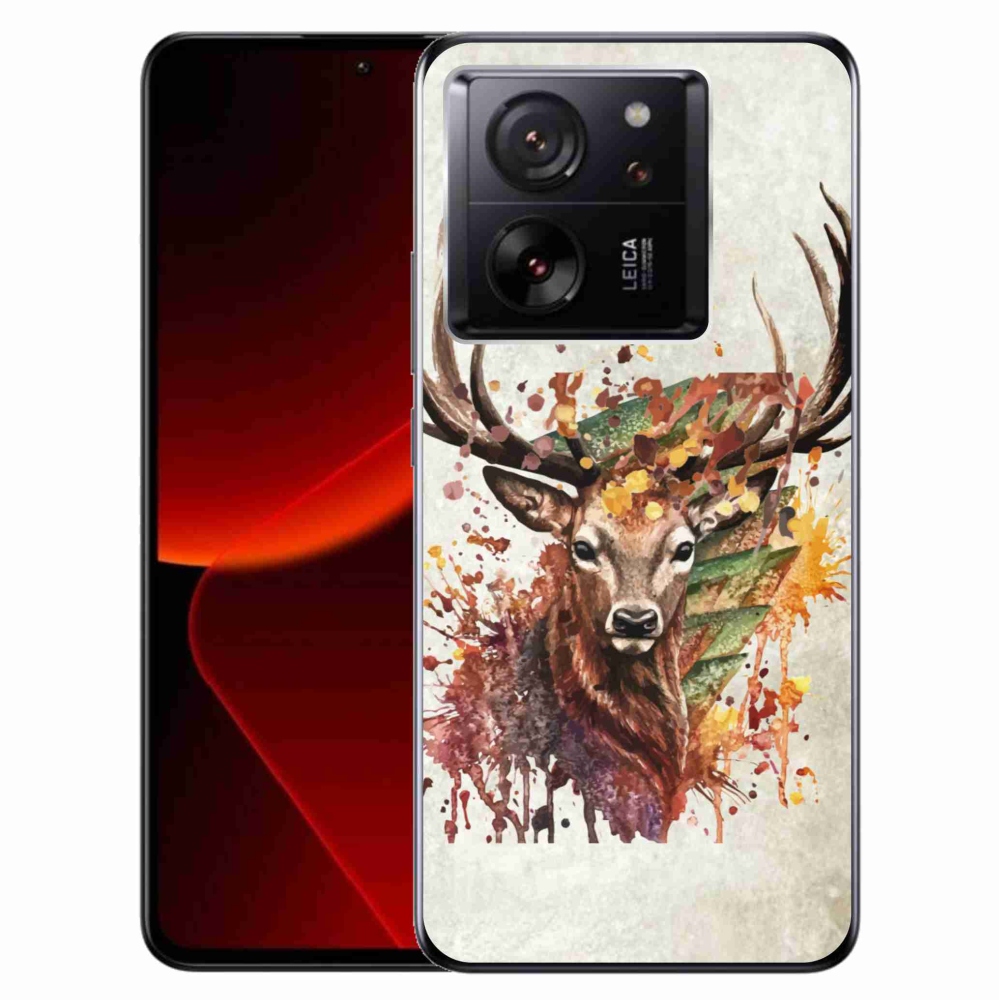 Gél tok mmCase a Xiaomi 13T/13T Pro készülékhez - szarvas 1