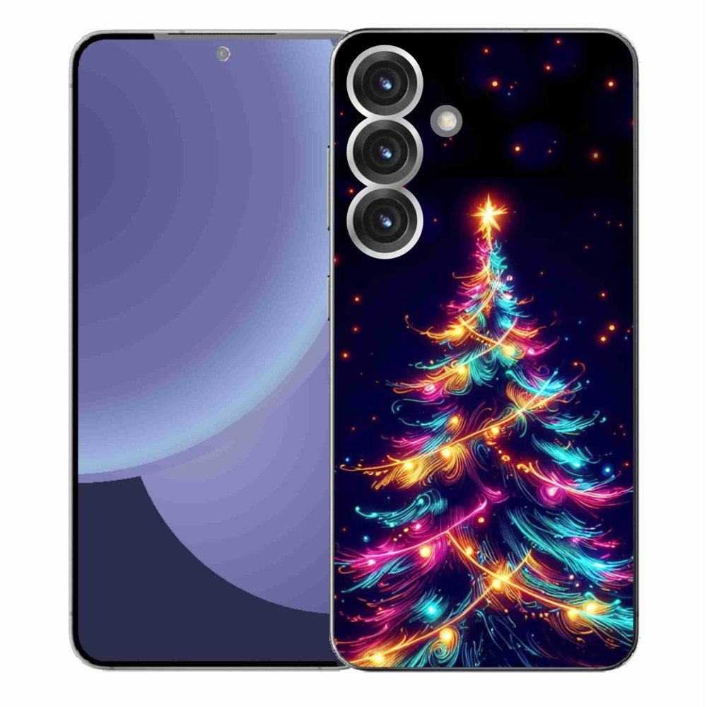 Gél borítás mmCase Samsung Galaxy S25+ - neon karácsonyfa - Samsung Galaxy S25+ készülékhez