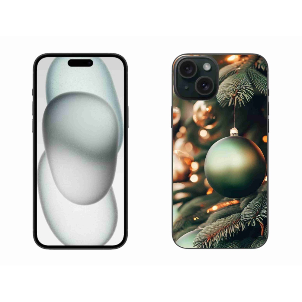 Gél borítás mmCase iPhone 15 Plus készülékhez - karácsonyi dekoráció 1