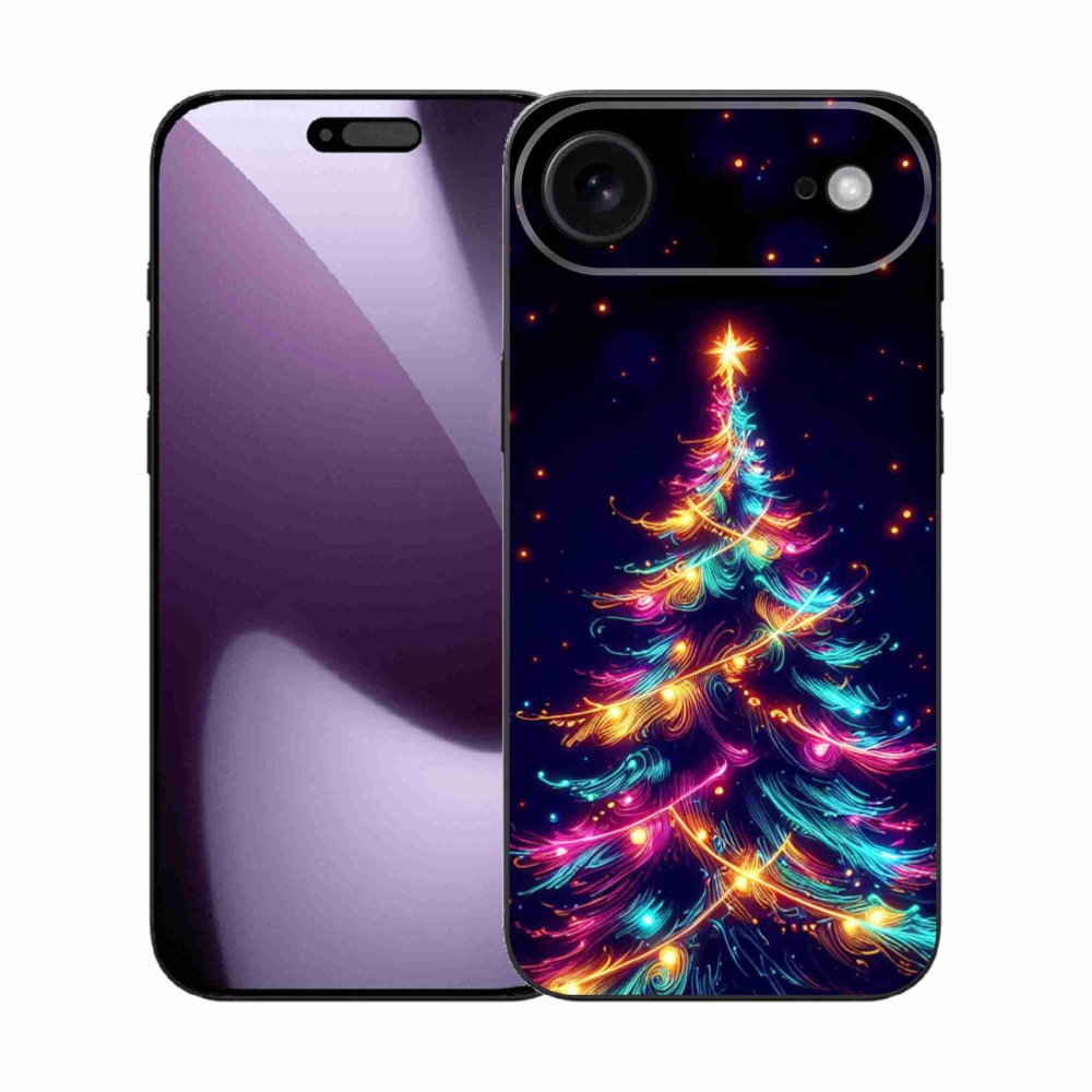 Gél borítás mmCase iPhone 17 Air készülékhez - neon karácsonyfa