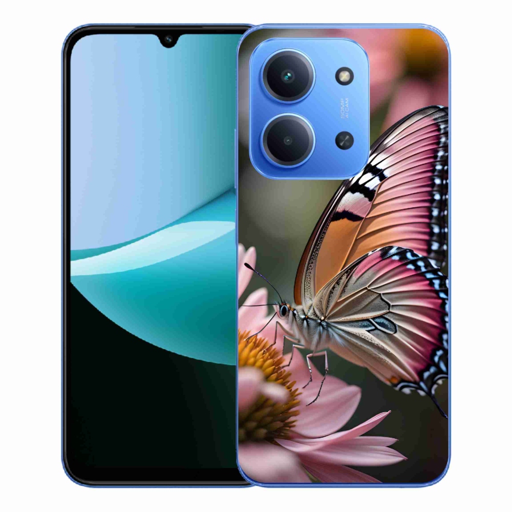 Gél borítás mmCase a Xiaomi Redmi 15C 4G/5G (173mm) - színes pillangóhoz