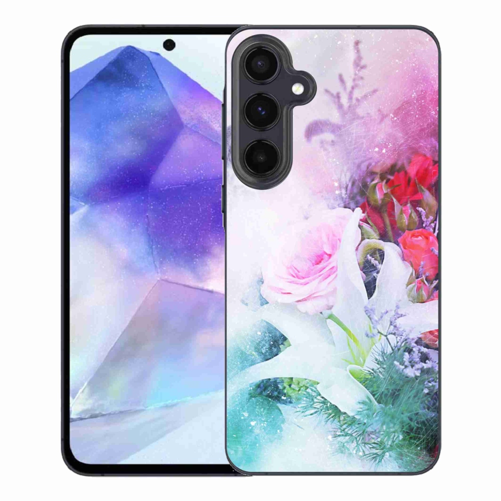Gél borítás mmCase Samsung Galaxy A55 5G - virágok 4