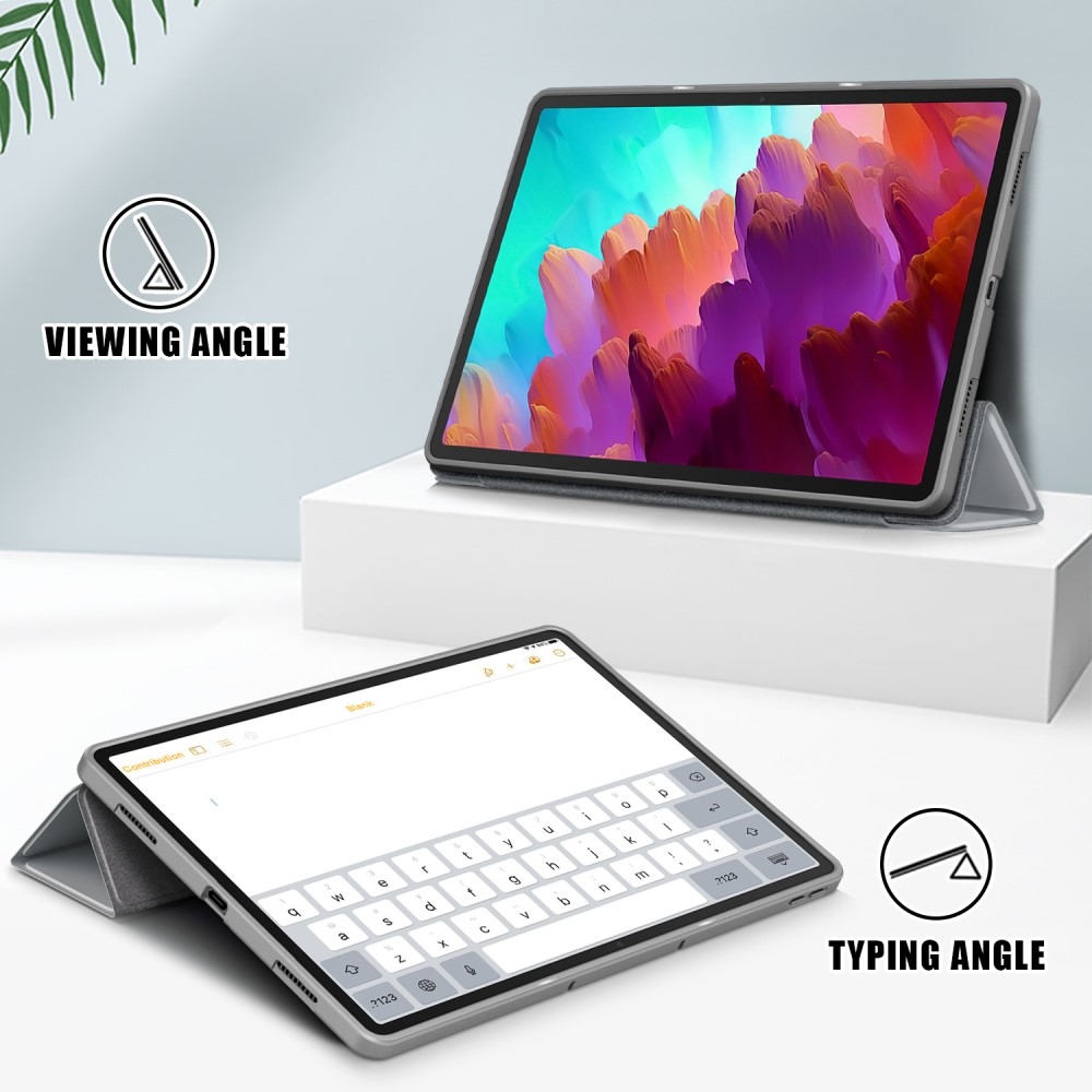 Ügyes záró tok Lenovo Tab P12 táblagéphez - szürke