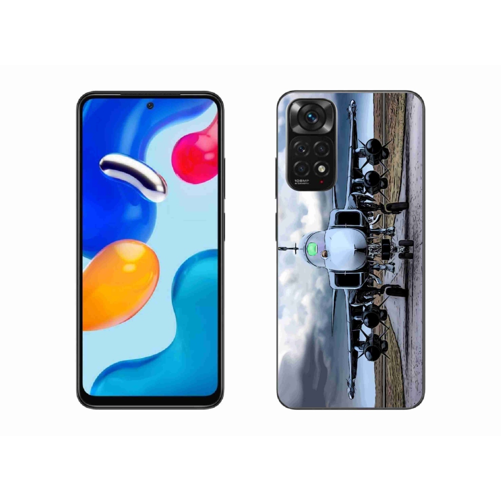 Gél borító mmCase a Xiaomi Redmi Note 11S 4G - katonai repülőgéphez