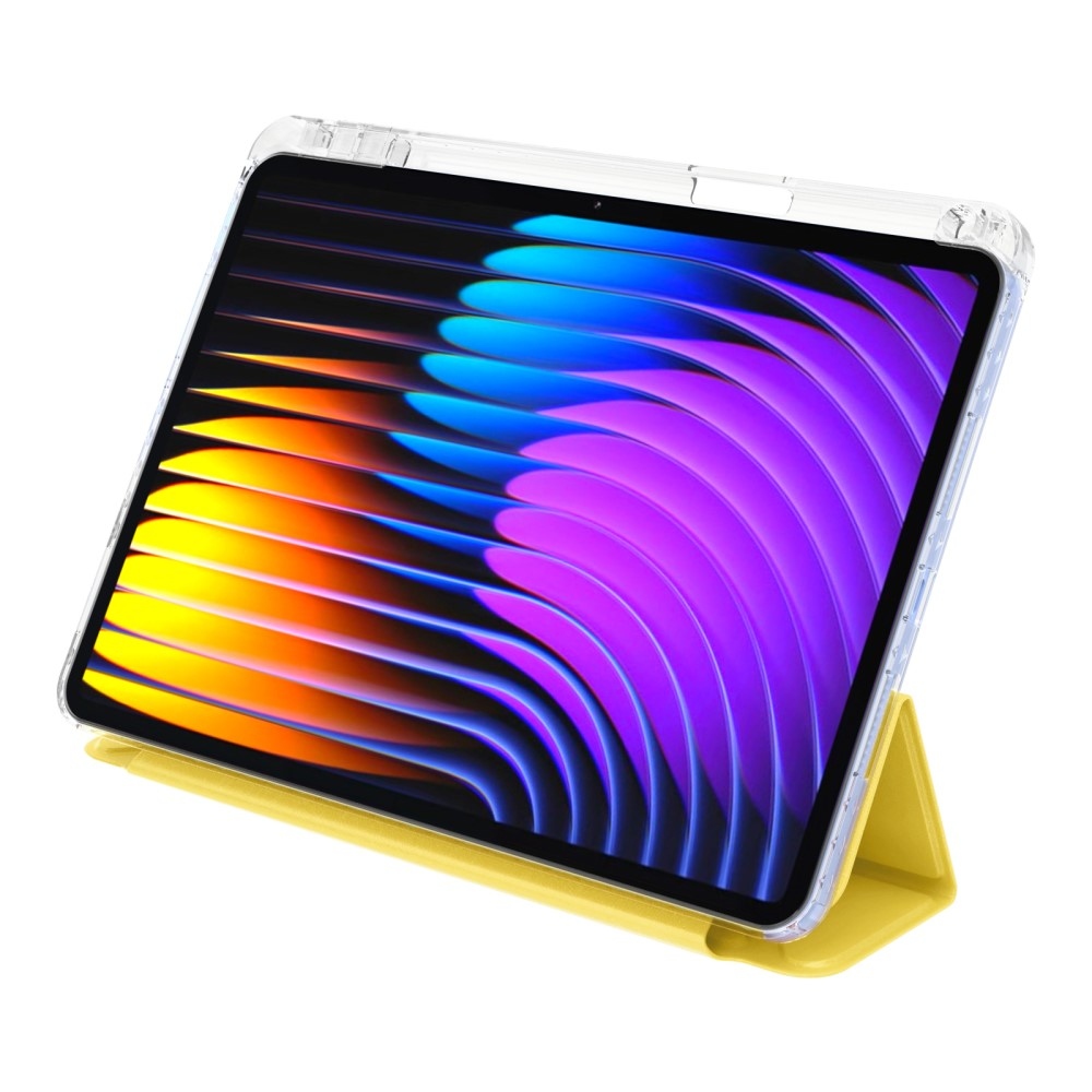 Origami intelligens pozicionáló tok Xiaomi Pad 7/7 Pro táblagéphez - sárga