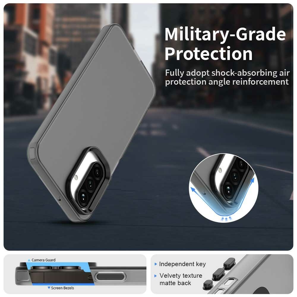 Candy matt zselés tok Samsung Galaxy A26 5G - fekete