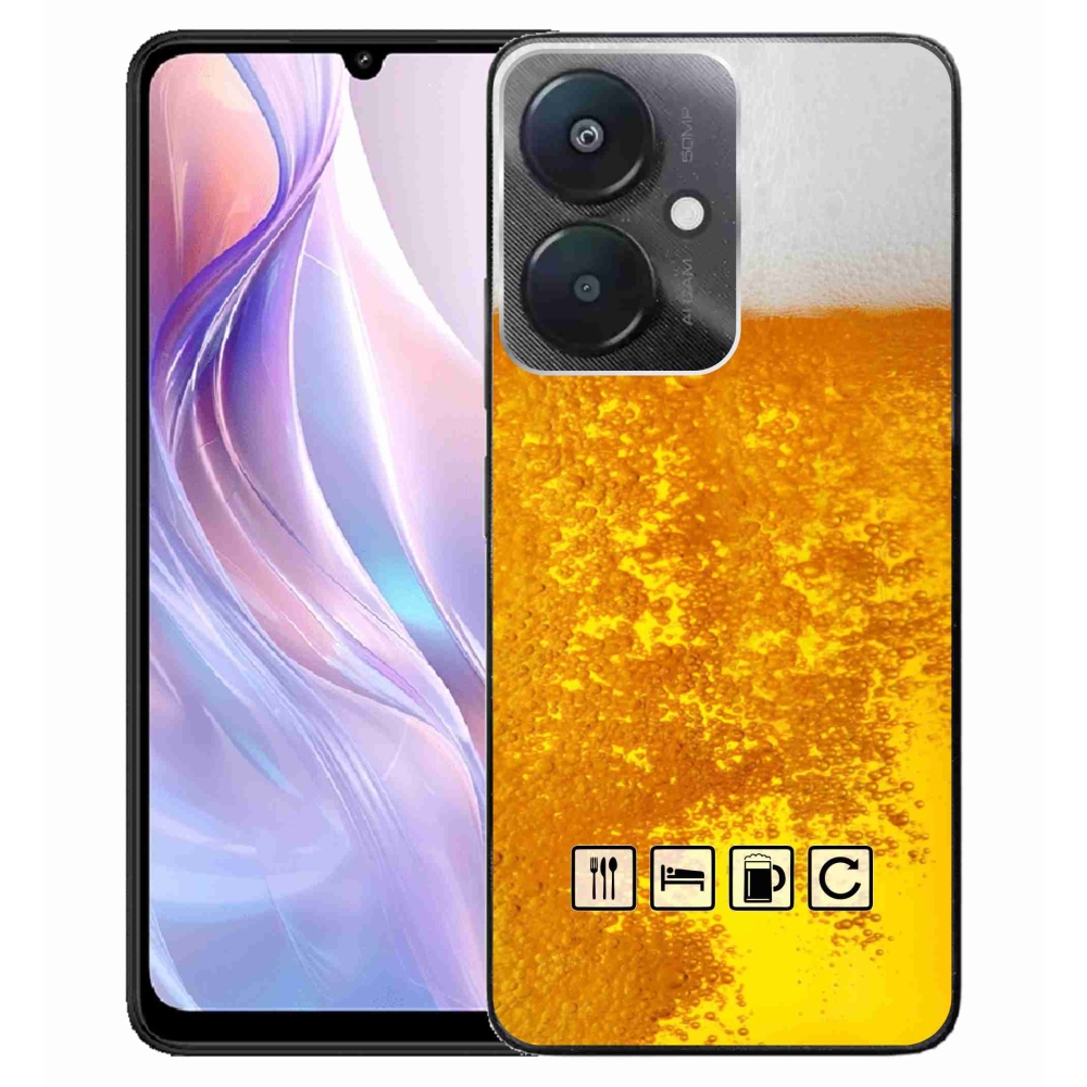 Gél borítás mmCase a Xiaomi Redmi 13C 5G számára - sör motívum 3