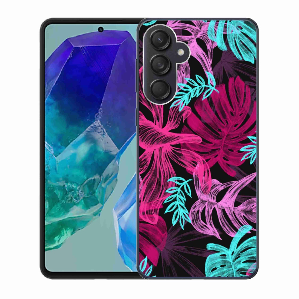 Zselés borítás mmCase Samsung Galaxy M55 5G - virágok 1