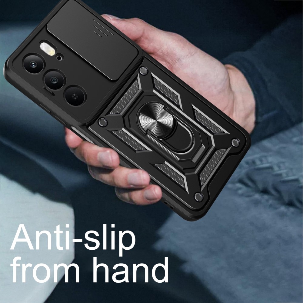 Csúszásálló borítás a Realme 14x 5G/Realme C75 készülékhez - fekete